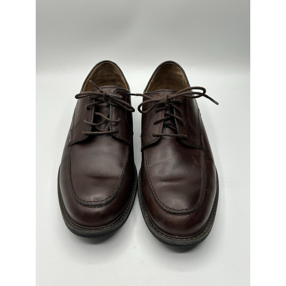Johnston & Murphy Men's Oxford Sz 8.5 Sheepskin Shoes Oxblood Burgundy Lace Up